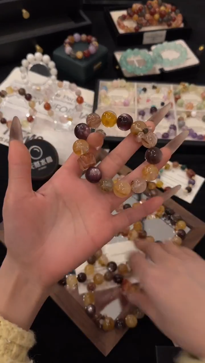 未镶嵌手链水晶卡布奇诺多宝x3356