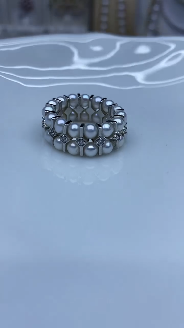 未镶嵌戒指淡水珍珠戒指多样性发其一