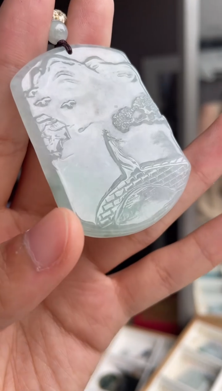 吊坠(不含链)未镶嵌翡翠天然缅甸A货翡翠