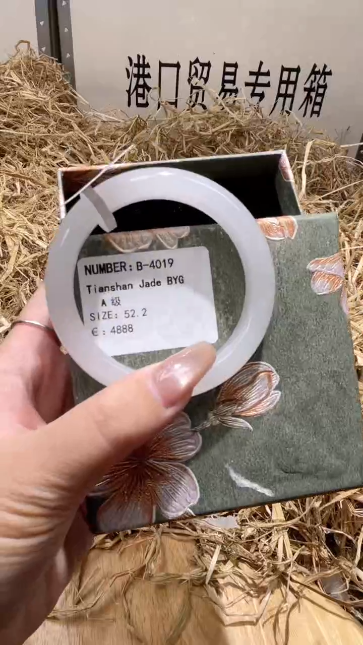 未镶嵌手镯石英质玉B4019LV