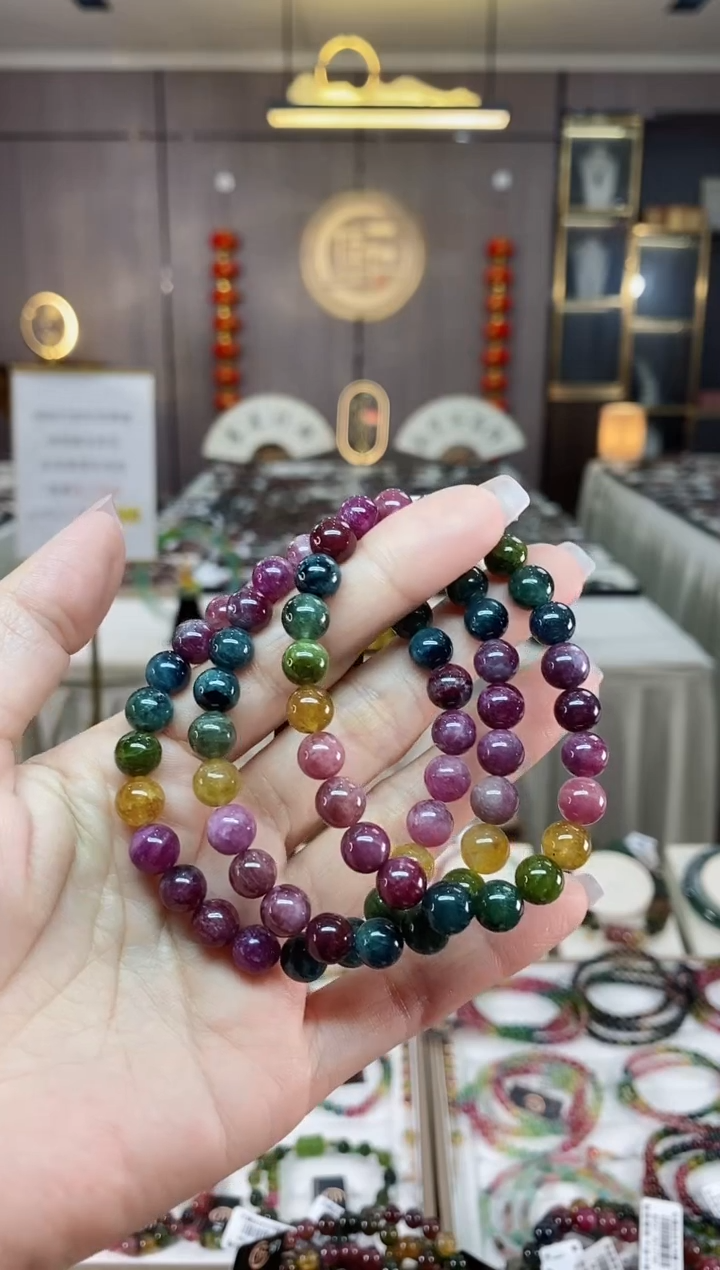 【闪购商品】碧玺单圈手串7mm+未镶嵌（多样性发一条）hon