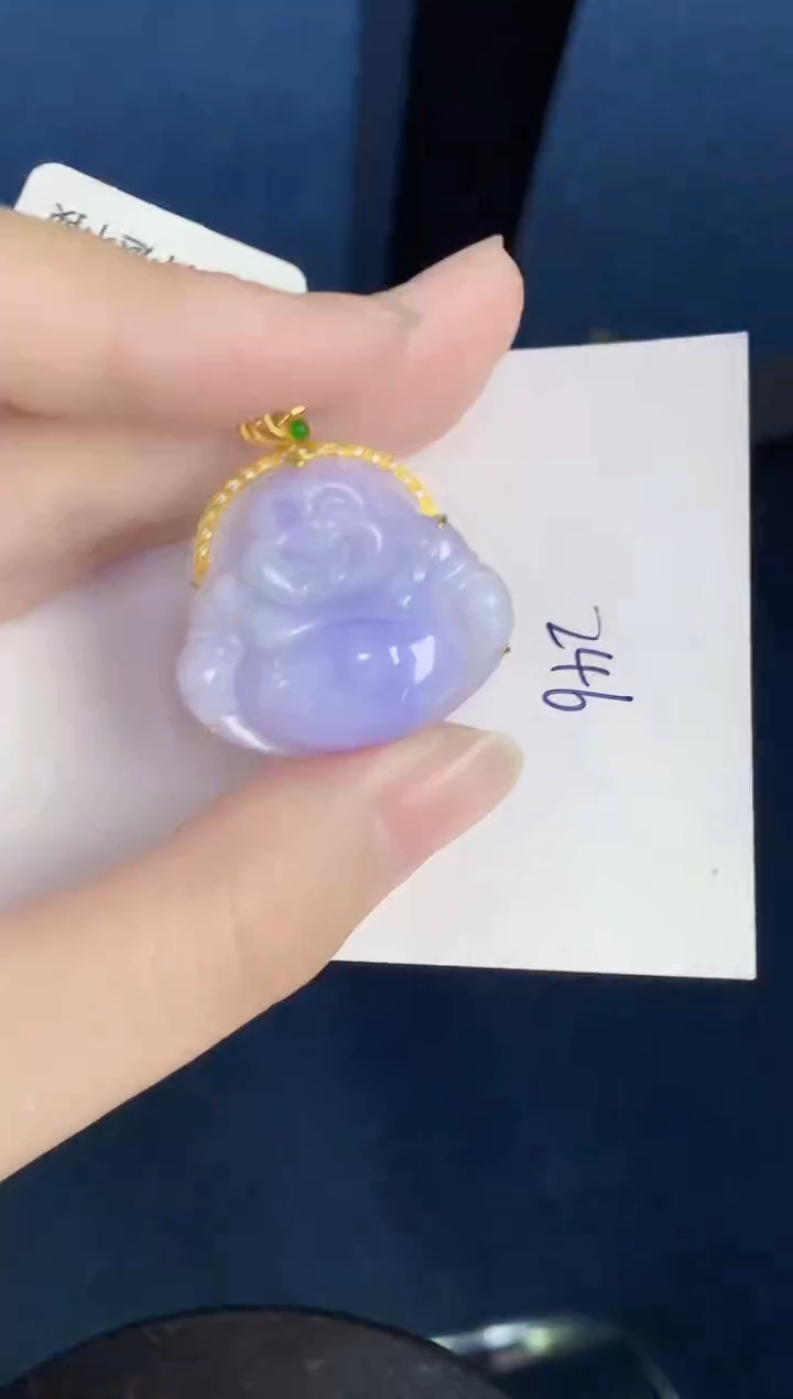 翡翠18K金镶嵌颈饰000000000