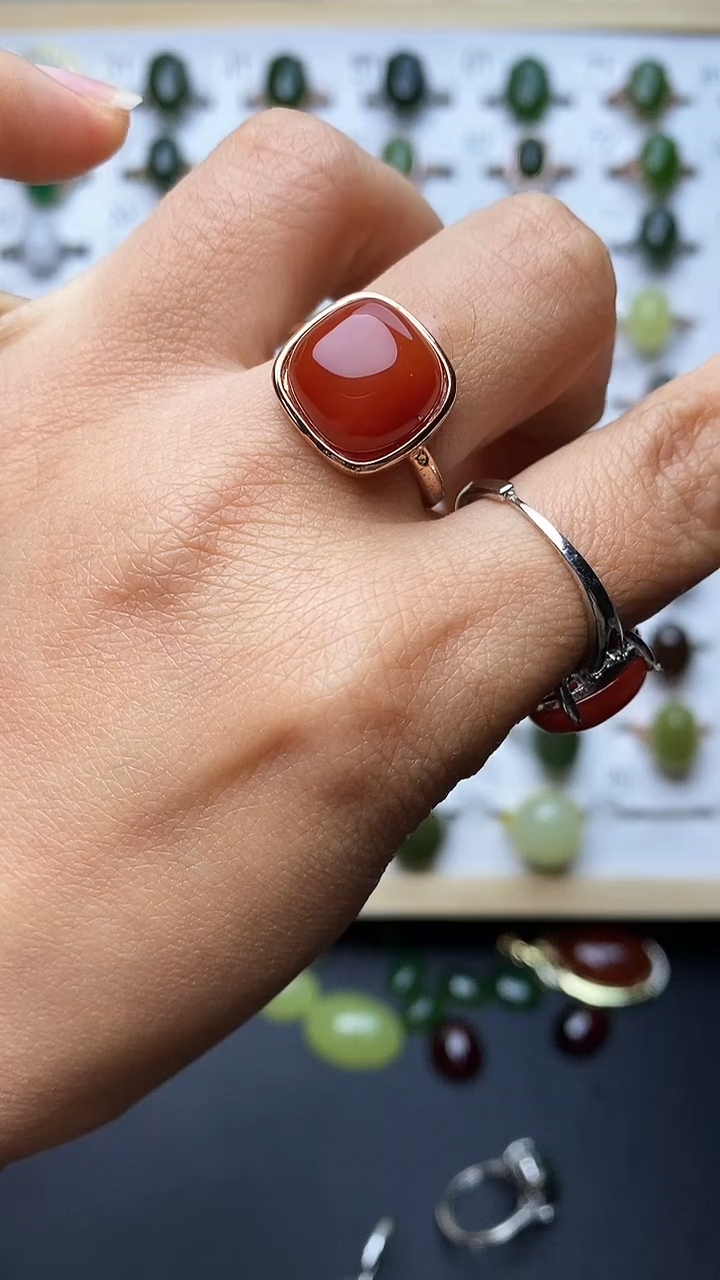 【闪购商品】南红玛瑙戒指未镶嵌1