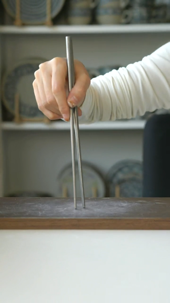 陶雪花复古银主餐筷@4-2@