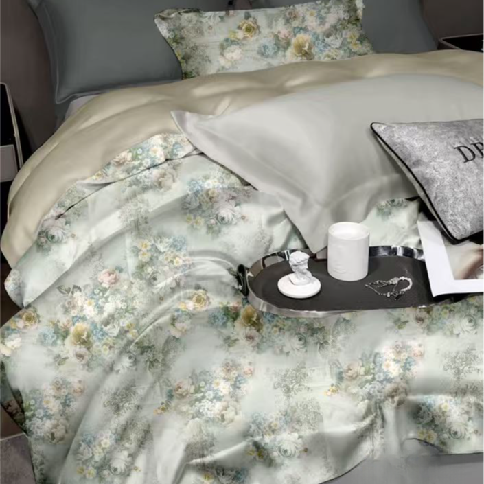 轻奢礼盒定制款四件套120支贡缎四件套--佩斯利