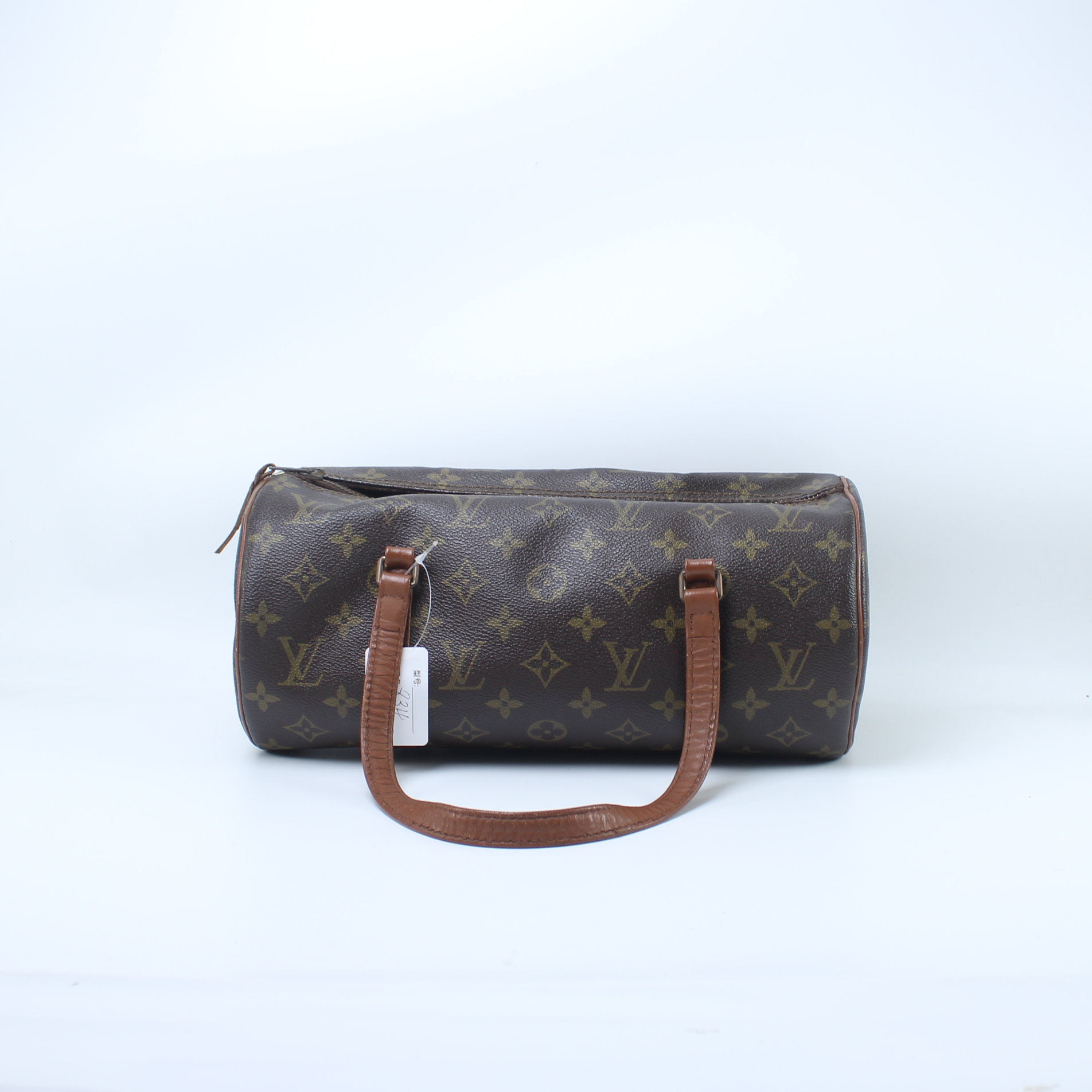 90新 LouisVuitton/路易威登 834老花中古巴比龙30手提包手拎包