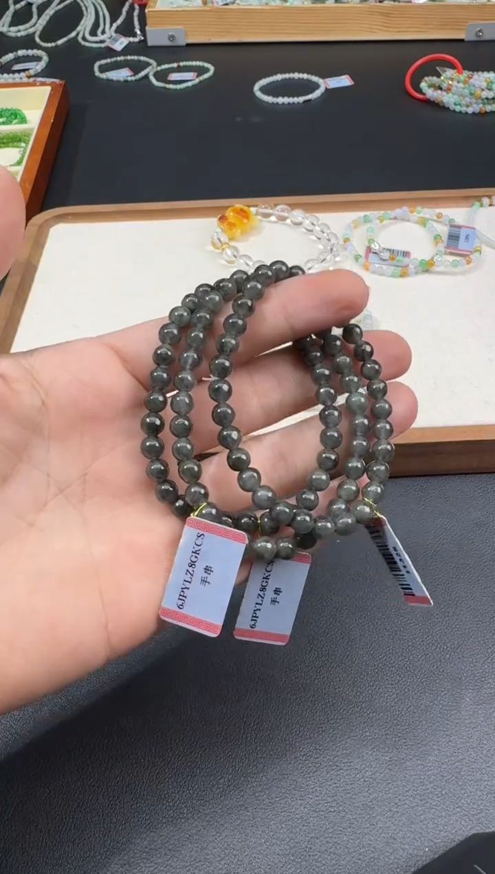 未镶嵌手串翡翠S0923-S1680-331多样性一件