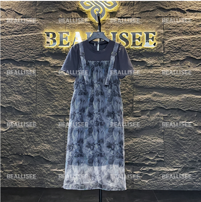 【大胆专属】【44】夏季新款高级感穿搭吊带百褶拼接连衣裙JC-A2931