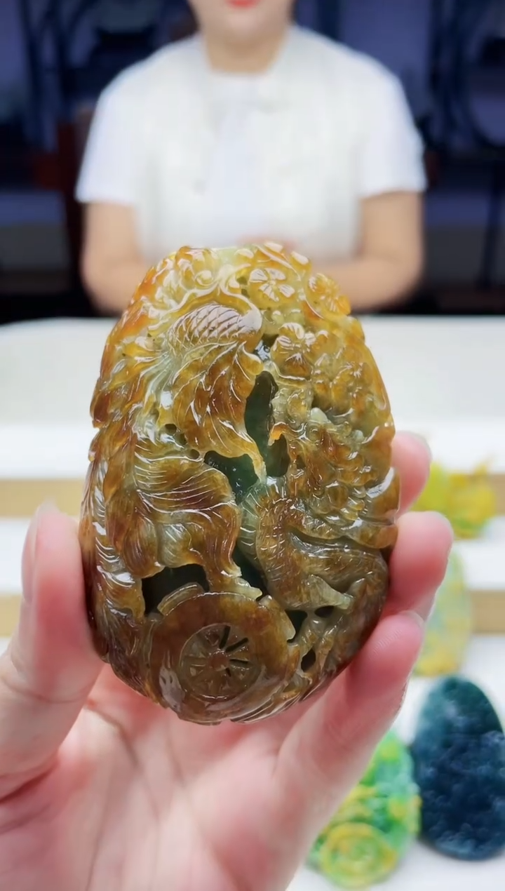 未镶嵌定制翡翠毛货09240227