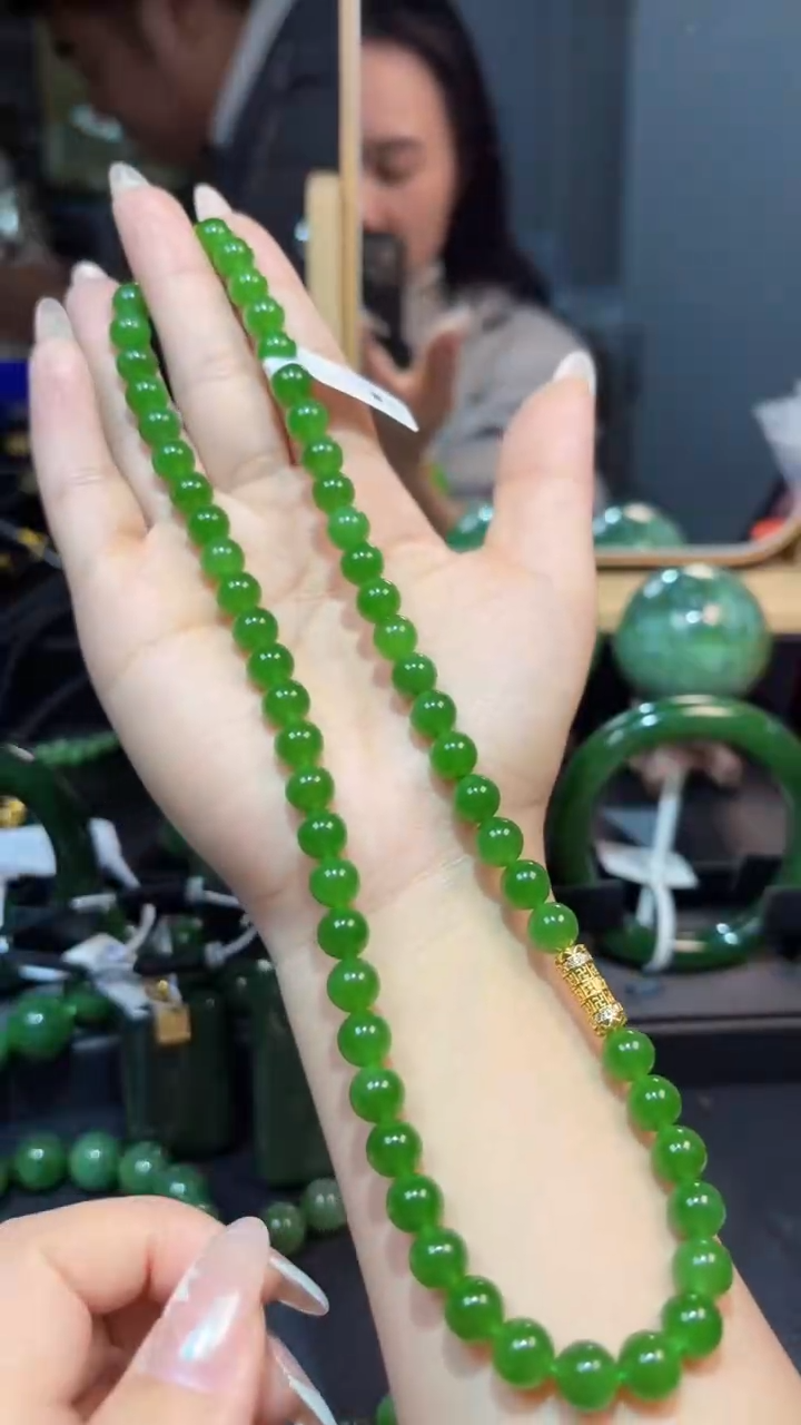 【闪购商品】和田玉（碧玉）颈饰银S925镶嵌1