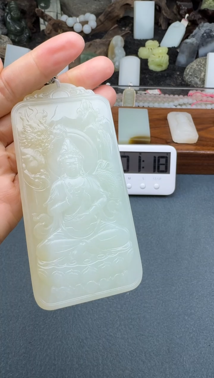 【闪购商品】和田玉颈饰未镶嵌开心
