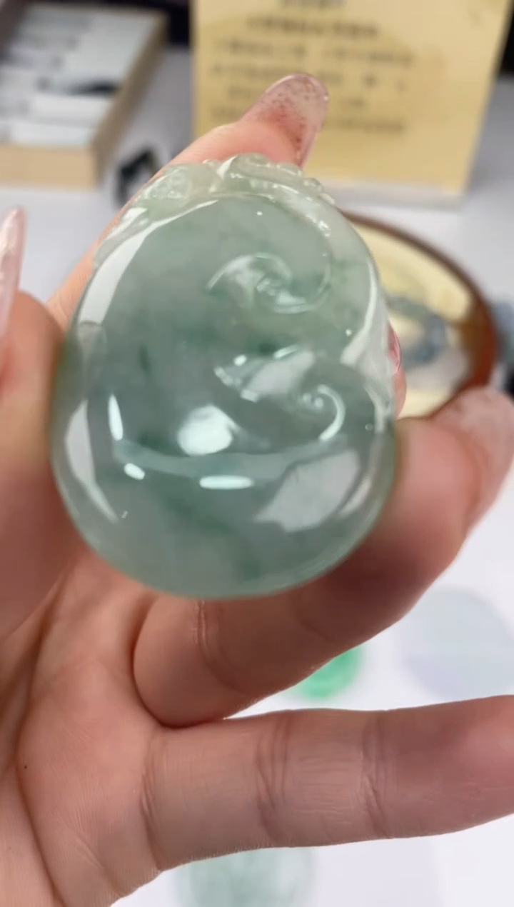 【闪购商品】翡翠吊坠(赠链)未镶嵌27963/静静聊翠