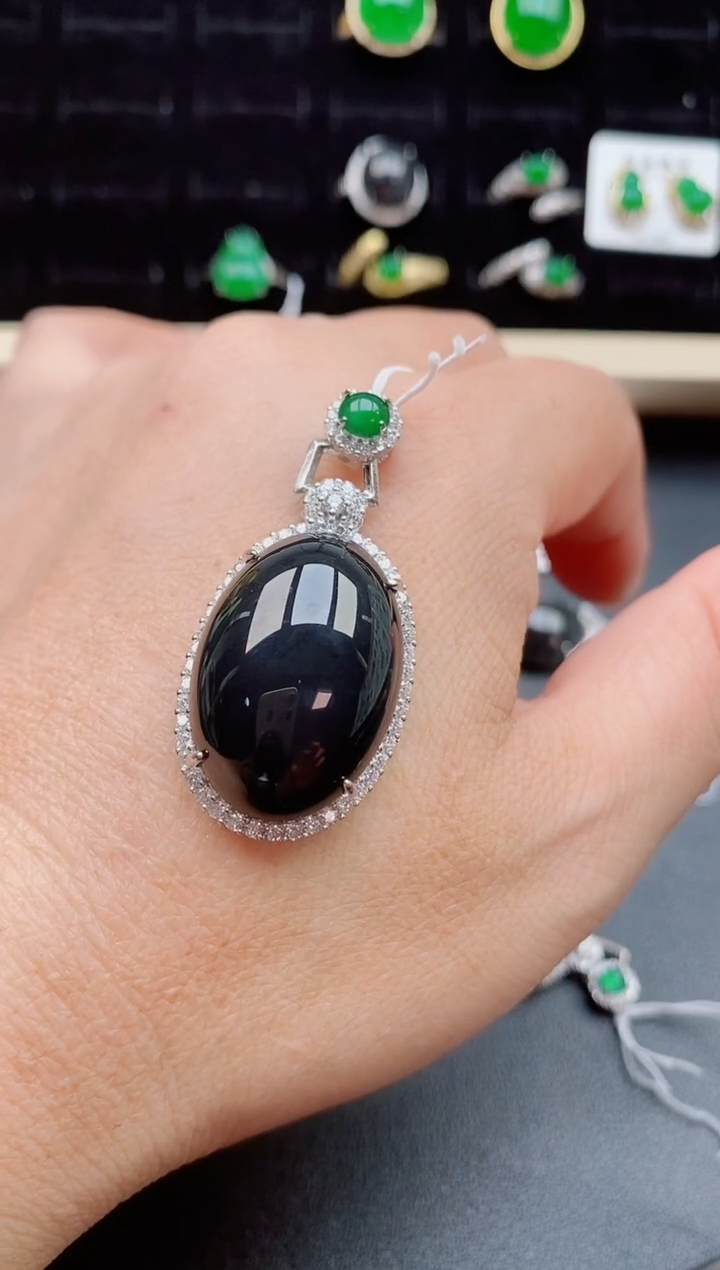 【闪购商品】翡翠颈饰银S925镶嵌121212