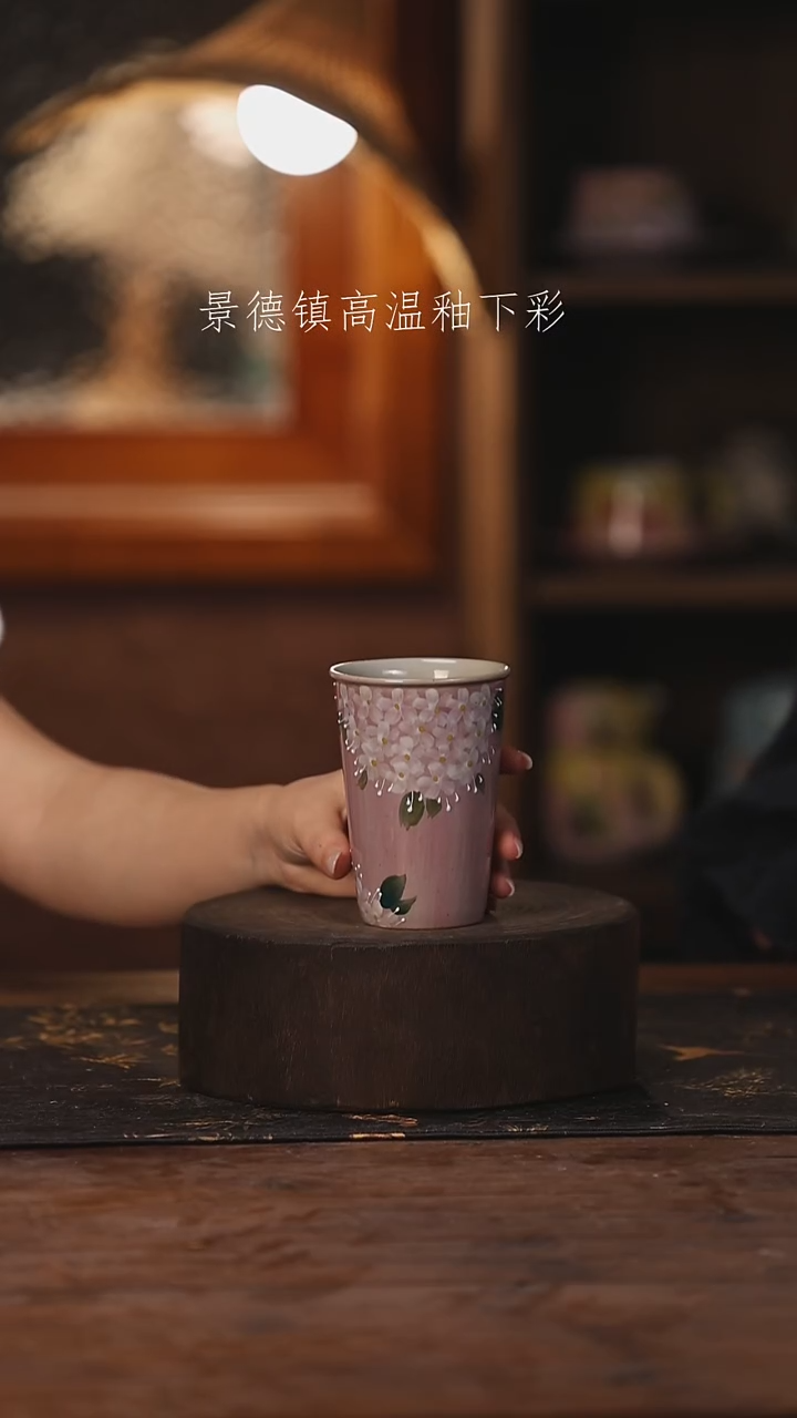 陶瓷景德镇高温釉下手绘陶瓷033