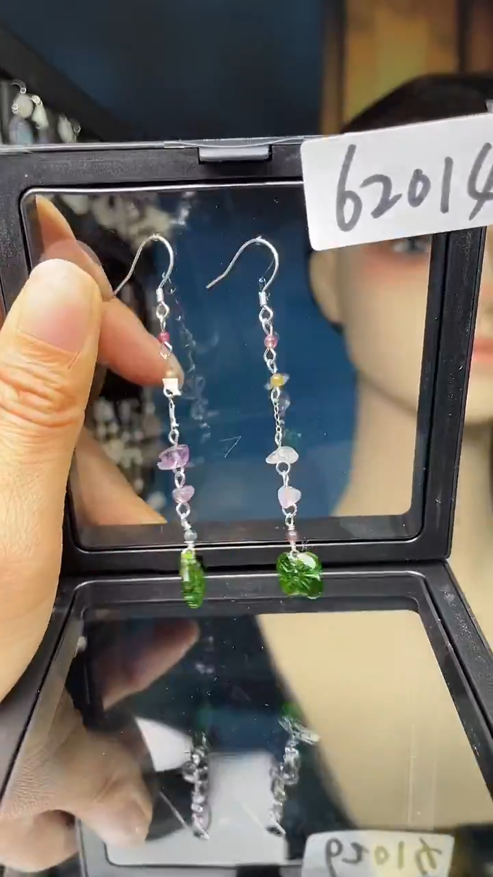 未镶嵌耳饰碧玺喜欢拍