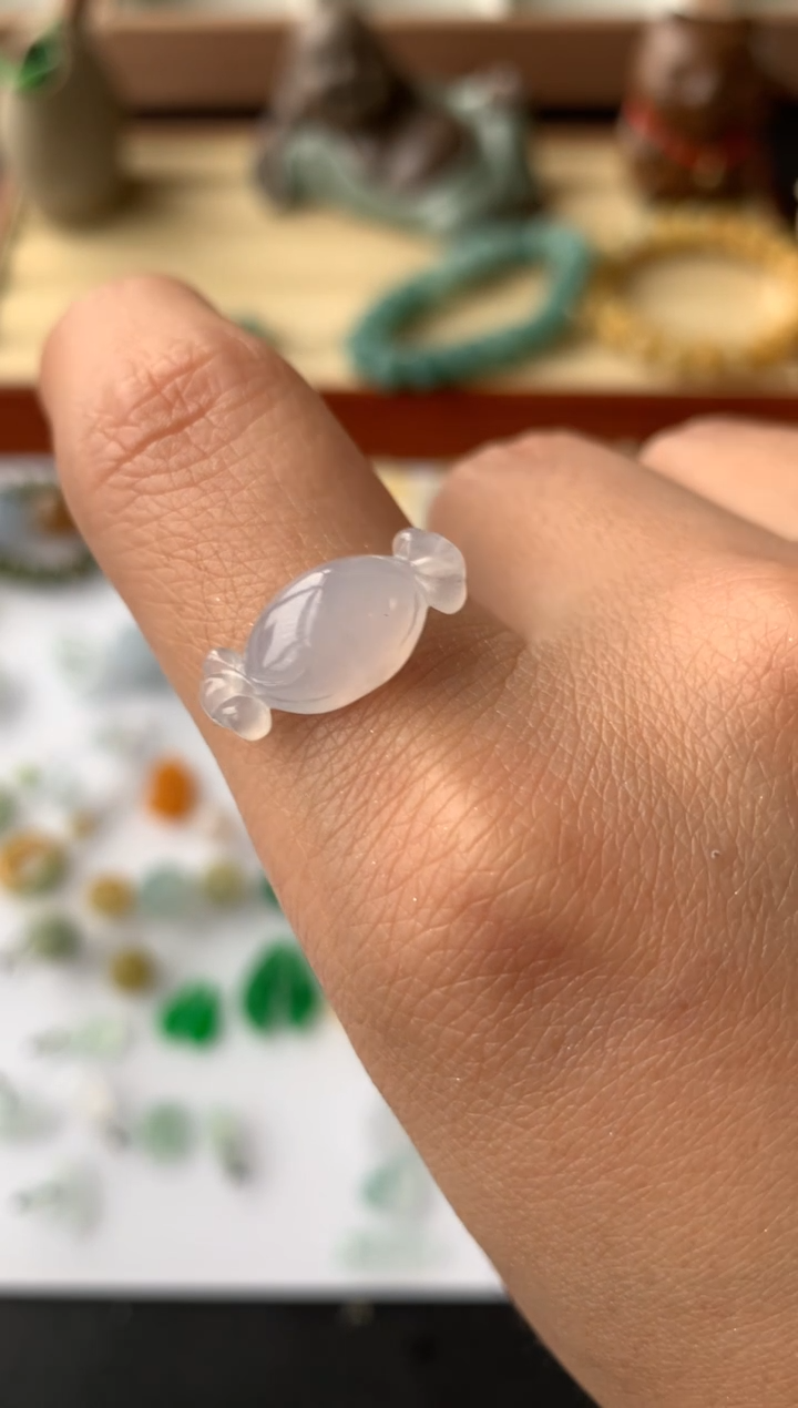 【闪购商品】定制翡翠未镶嵌糖果-358+35