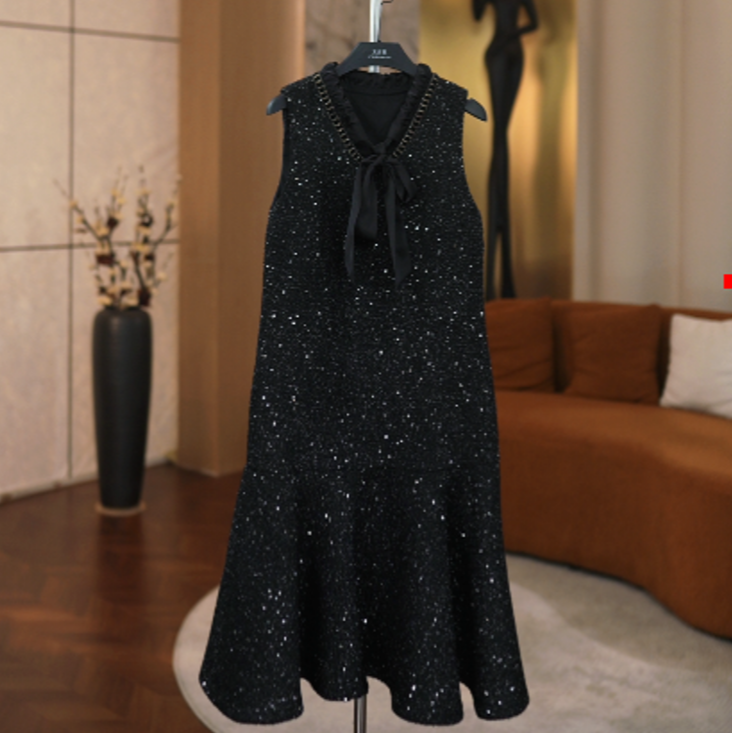 香风秋季新款显瘦国风时尚气质宽松连衣裙WX-A1241