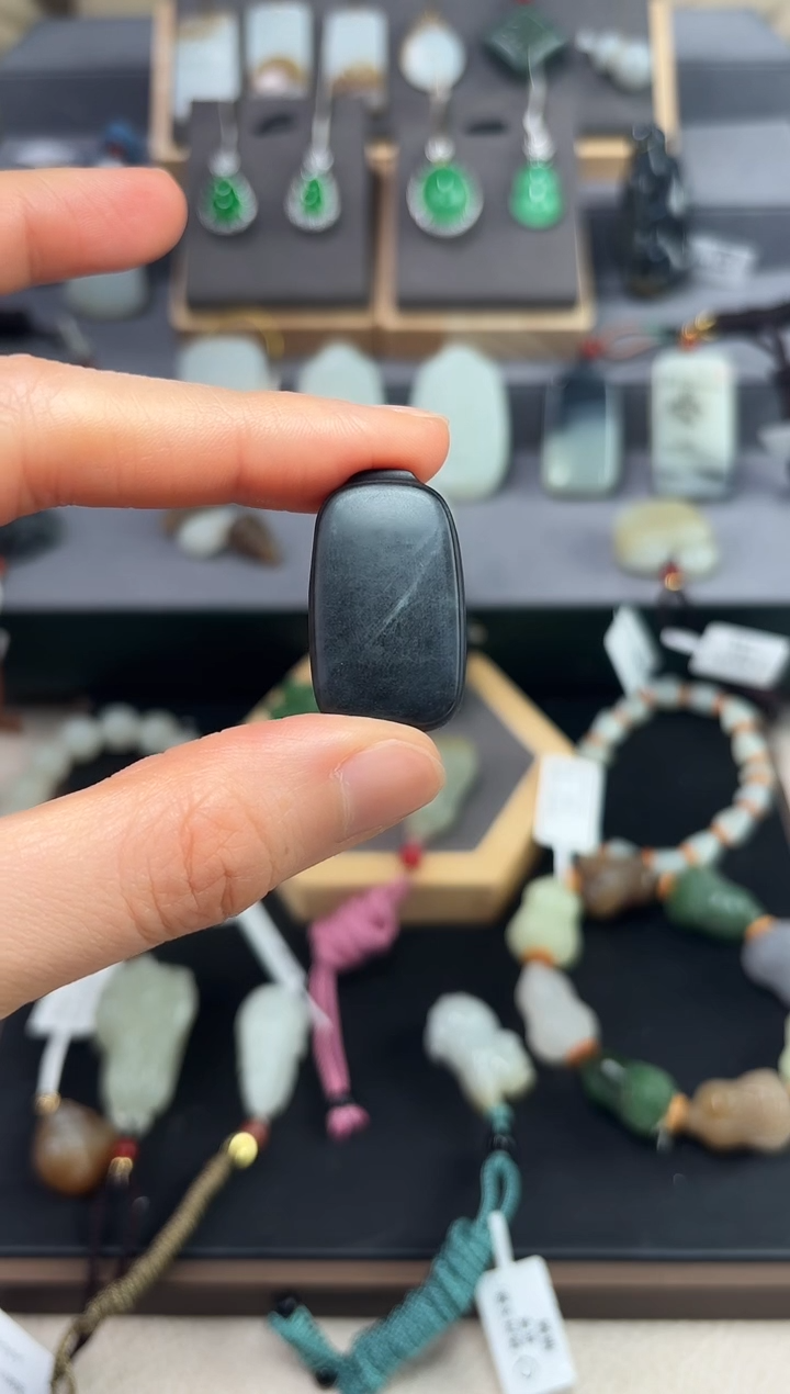 【闪购商品】和田玉颈饰未镶嵌和田玉青花无事牌