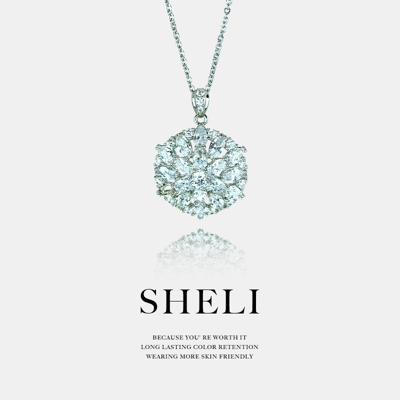 铜合金项链 SHELI【颈间星芒】时尚百搭轻奢简约精致奢华气质项链女