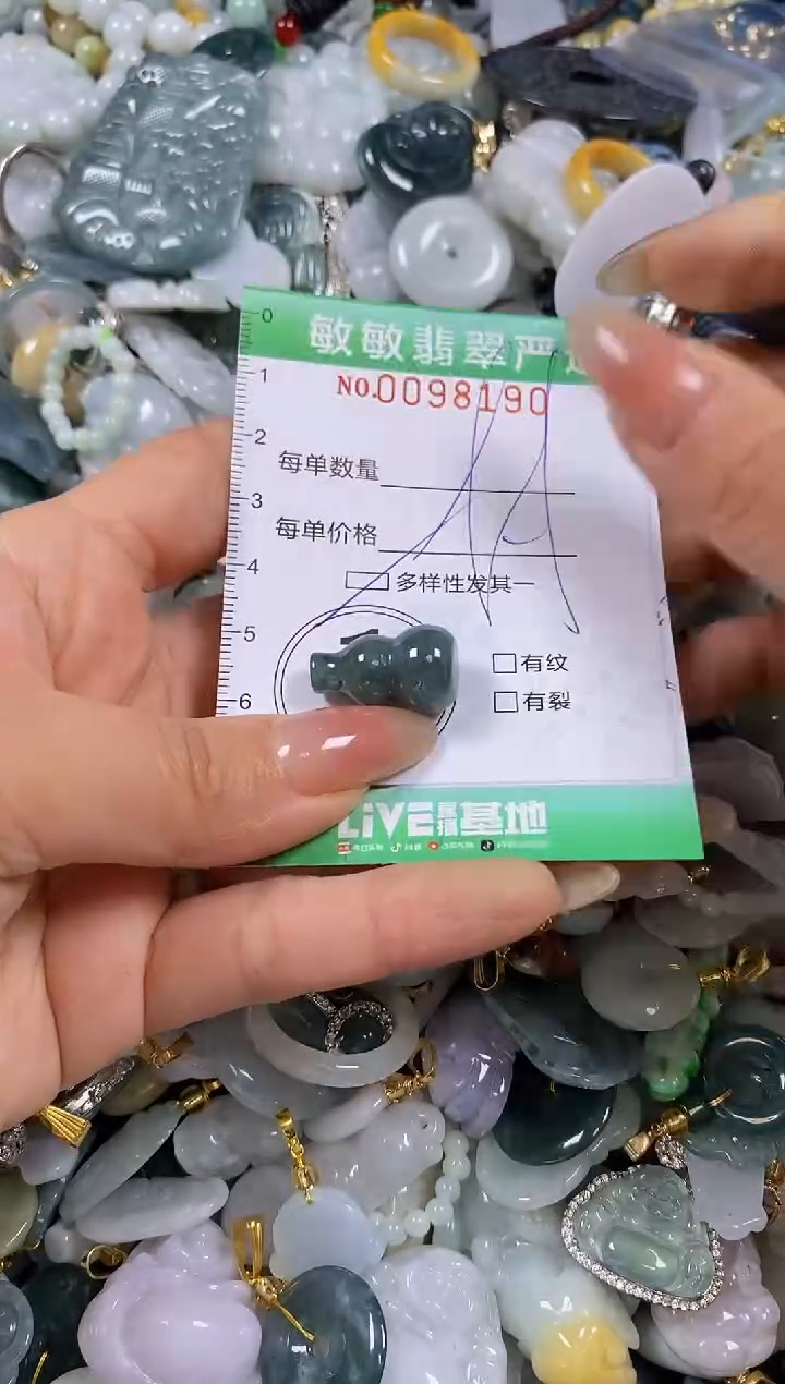 【闪购商品】翡翠颈饰未镶嵌闪购0098190多样性发其一