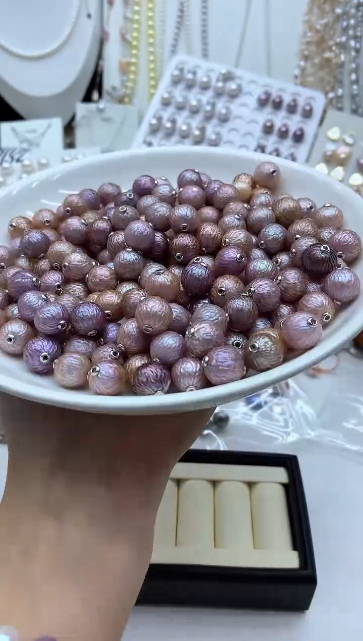 淡水珍珠银S925镶嵌吊坠(不含链)多样性发其一