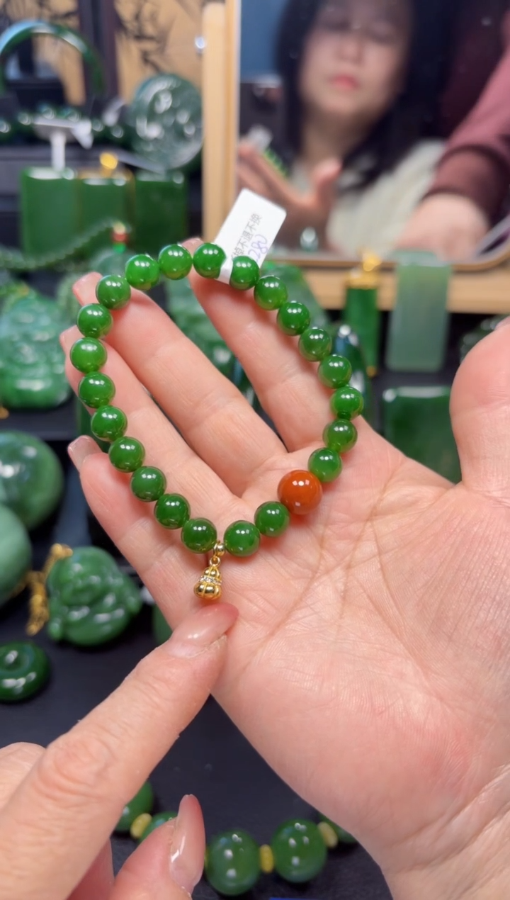 【闪购商品】和田玉（碧玉）手串未镶嵌1