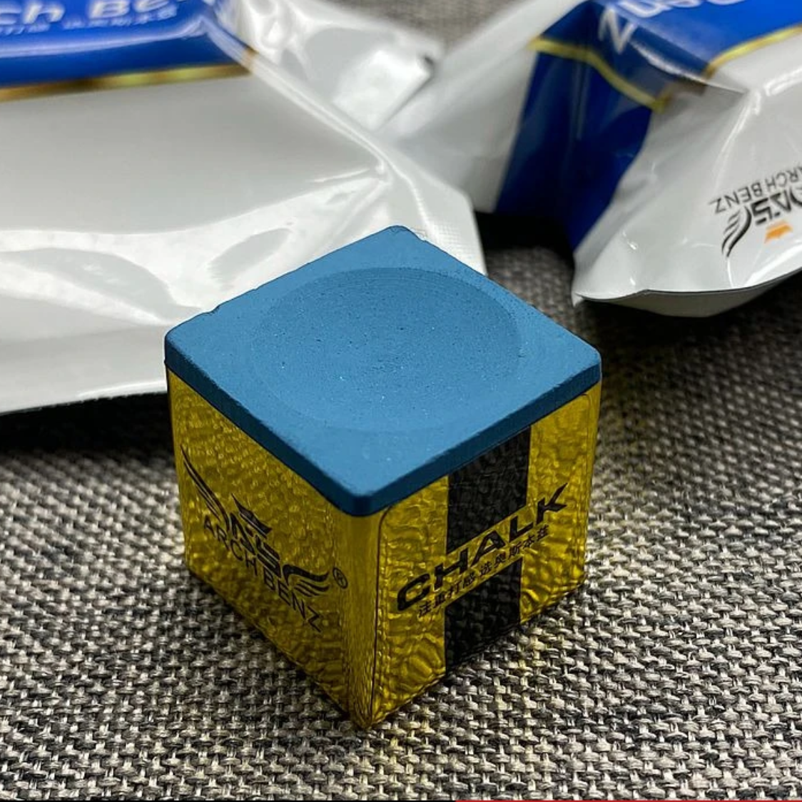 奥斯本兹职业巧克粉斯诺克黑八枪粉黄金磨块蓝色巧克粉油性台球