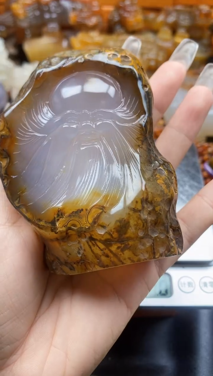 玛瑙/玉髓挂件未镶嵌凌*ll