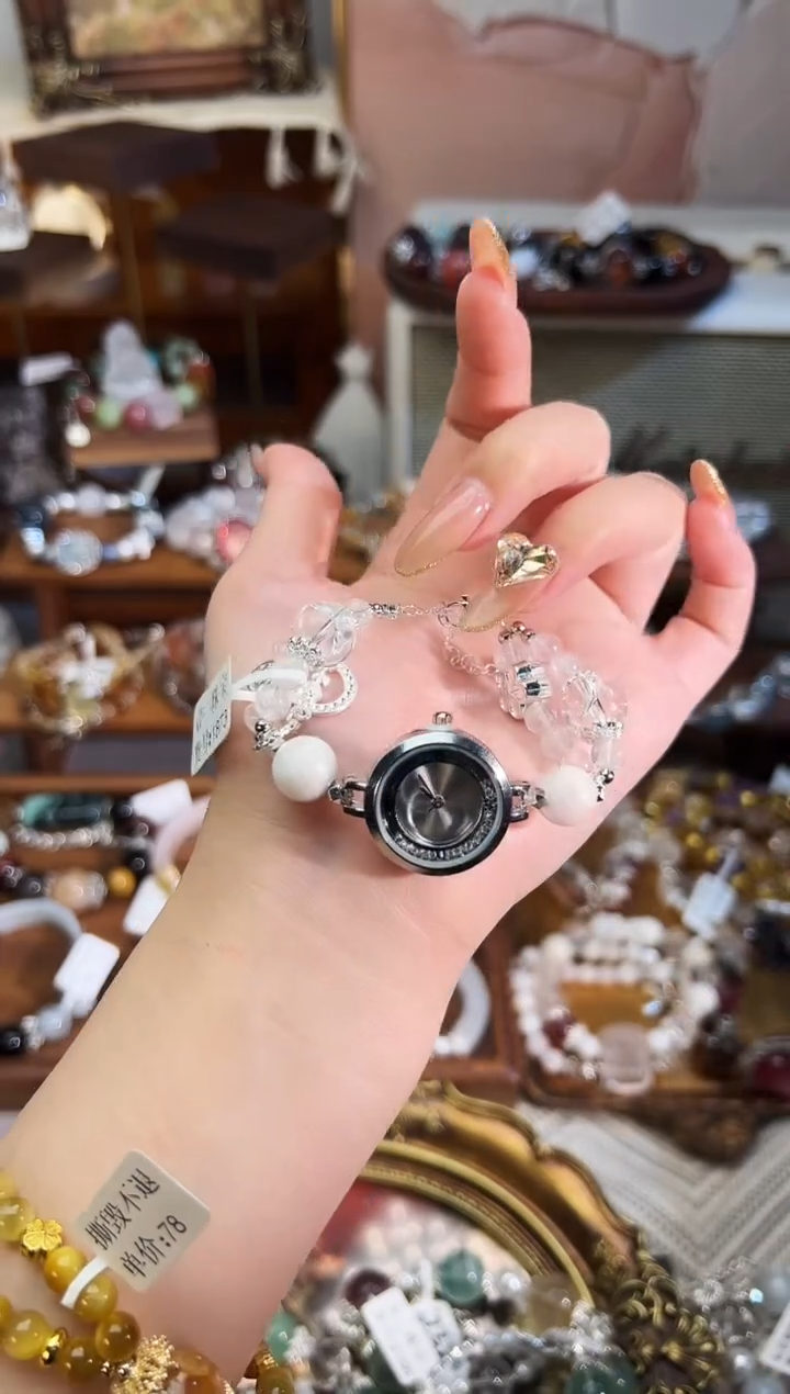 【闪购商品】水晶手串未镶嵌柚子原創水晶