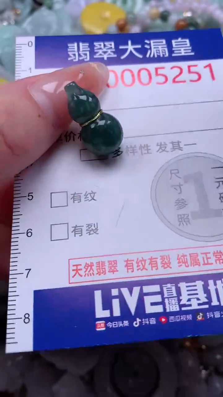 翡翠未镶嵌吊坠(不含链)5251