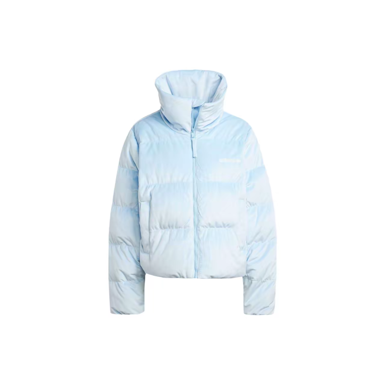 阿迪达斯Adidas冬季保暖潮流蓝色羽绒服 JH3600