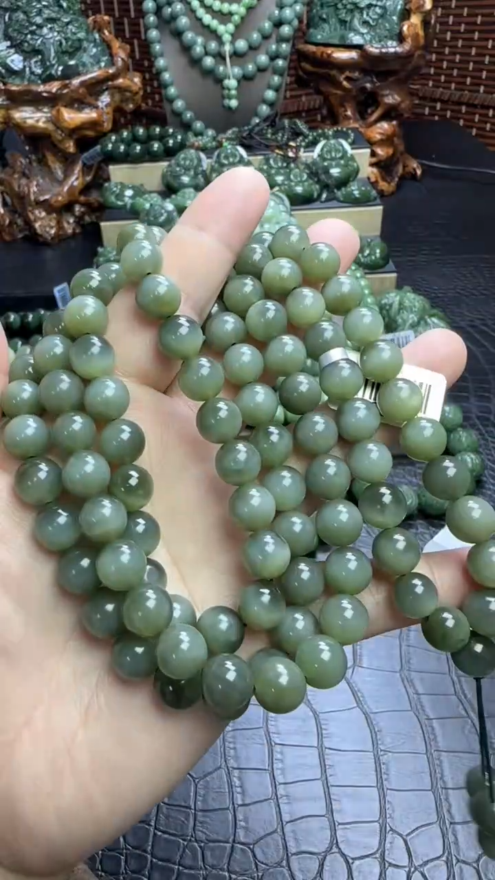 【闪购商品】和田玉（碧玉）项链未镶嵌项链