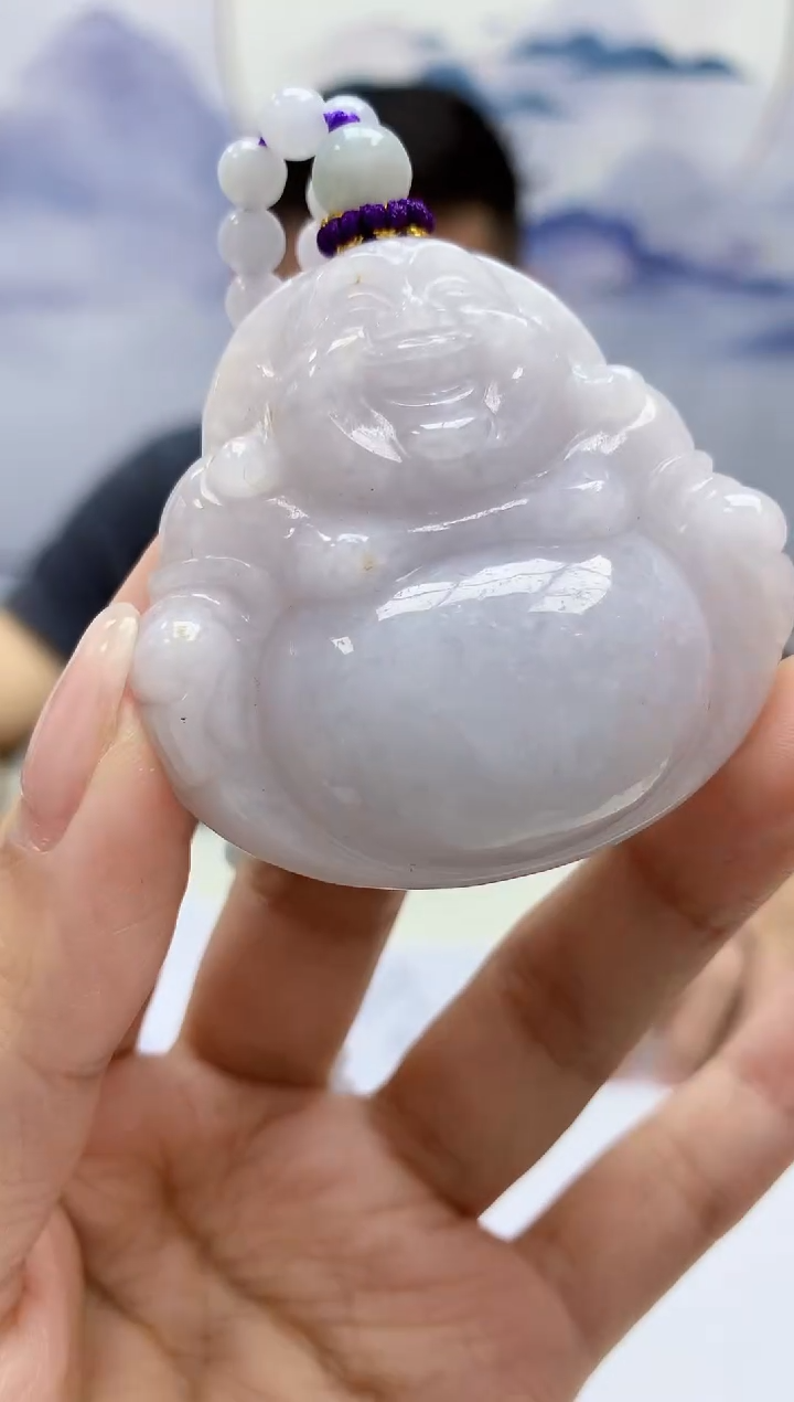 【闪购商品】定制翡翠未镶嵌5152kk-毛货挂件赠珠链65