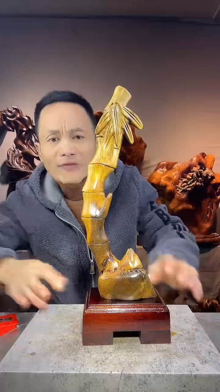 金丝楠高****）小叶桢楠随行摆件13