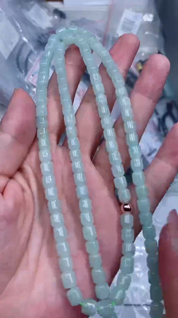 颈饰未镶嵌翡翠珠链