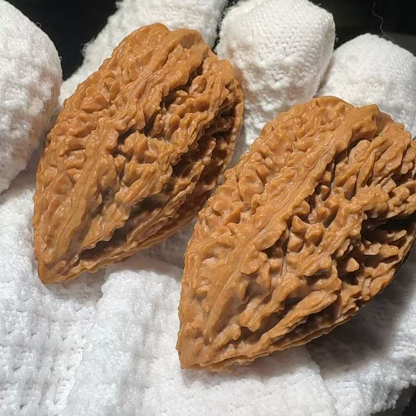 纯野生东北秋子手把件文玩核桃蚂蚁棍蚂蚁纹珊瑚纹