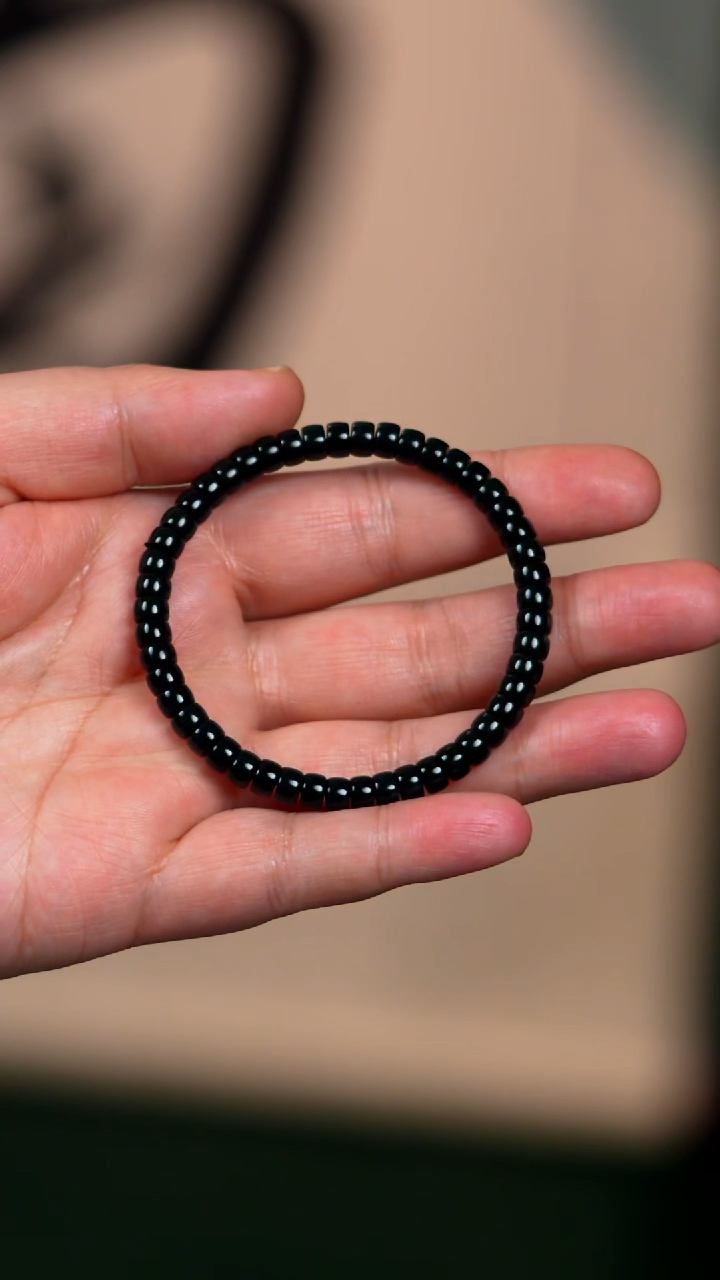 未镶嵌手链和田玉6mm羊脂级塔青