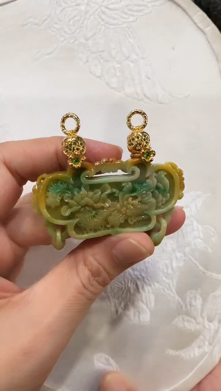 颈饰未镶嵌翡翠国风