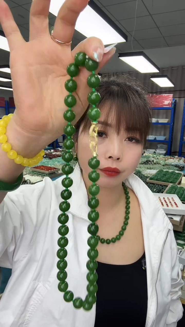 卡12mm阳绿女神链