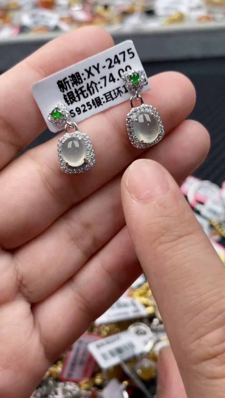 【闪购商品】翡翠戒指银S925镶嵌11111---5