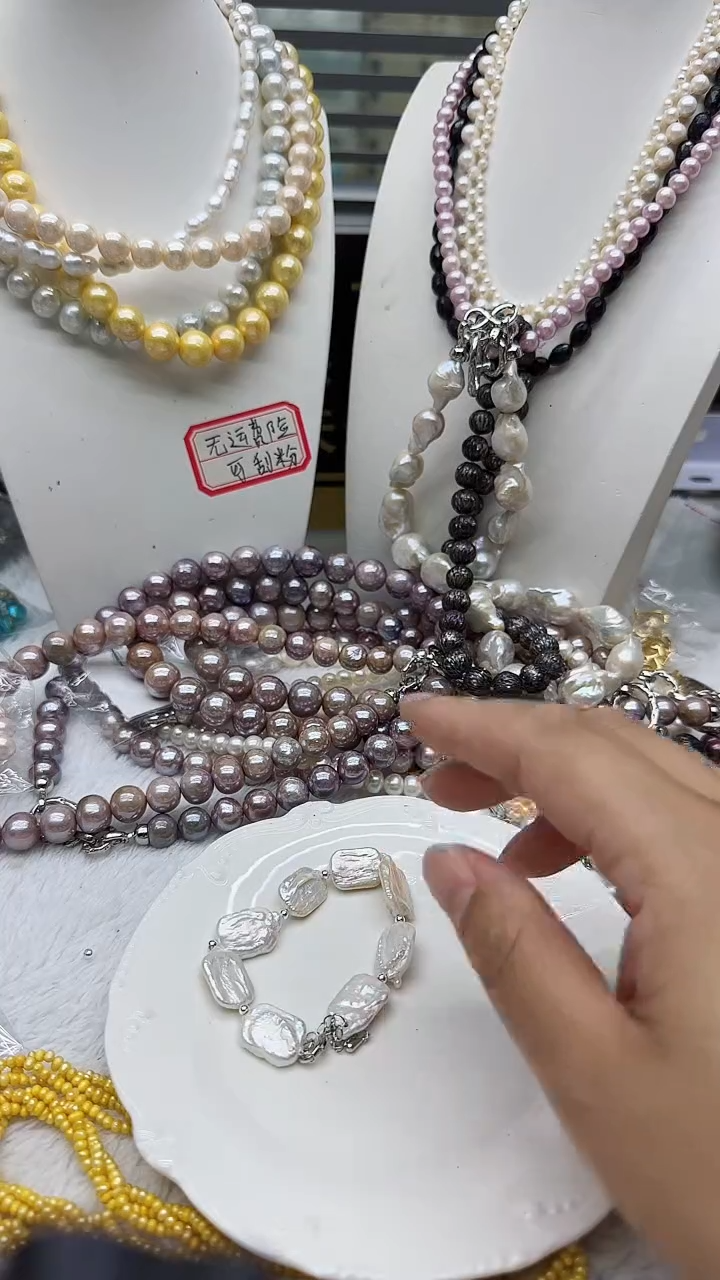 淡水珍珠未镶嵌套链74