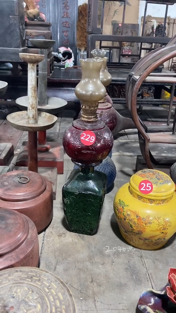 玻璃油灯 家居饰品桌面摆件