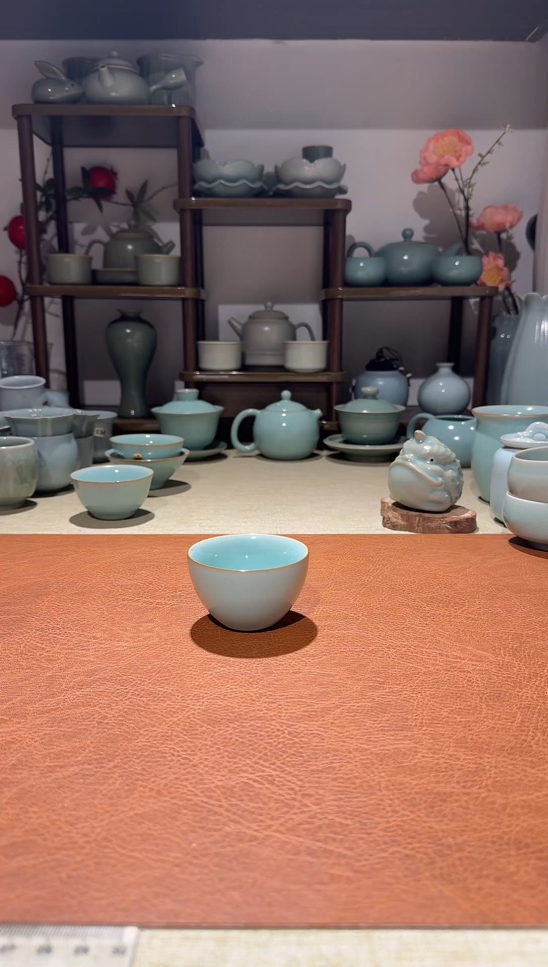 杯子瓷全手鸡缸杯 主人杯品茗杯 缥碧釉 一级精品一