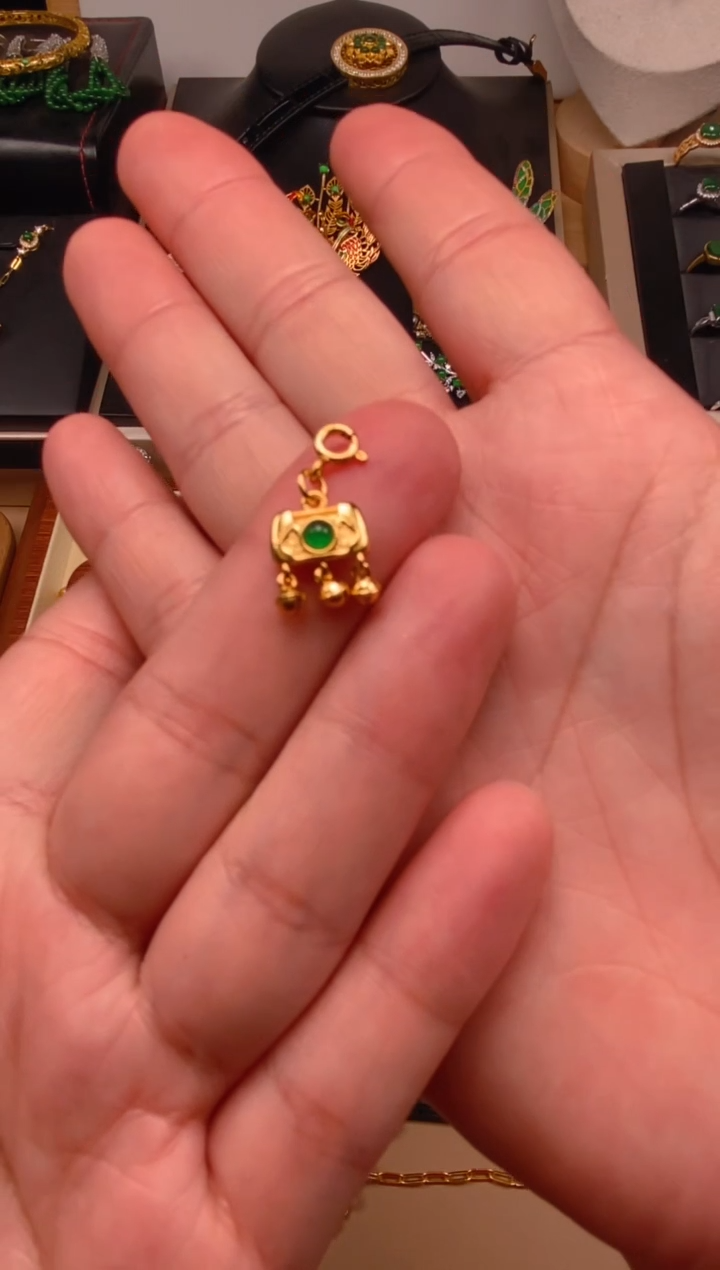 【闪购商品】翡翠吊坠(不含链)银S925镶嵌万能扣