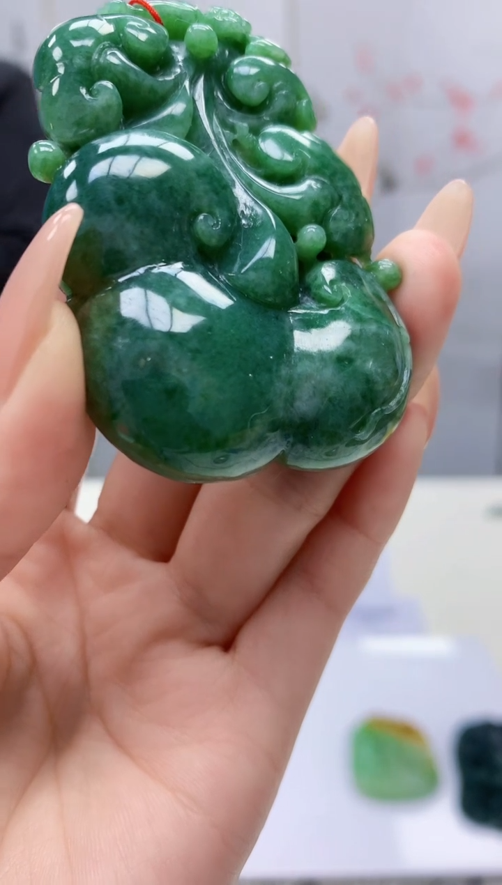 【闪购商品】定制翡翠未镶嵌4852jj-毛货挂件16