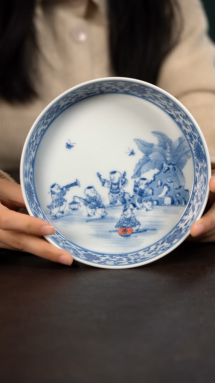 【闪购商品】杯聚澜堂五子闹春马蹄壶承