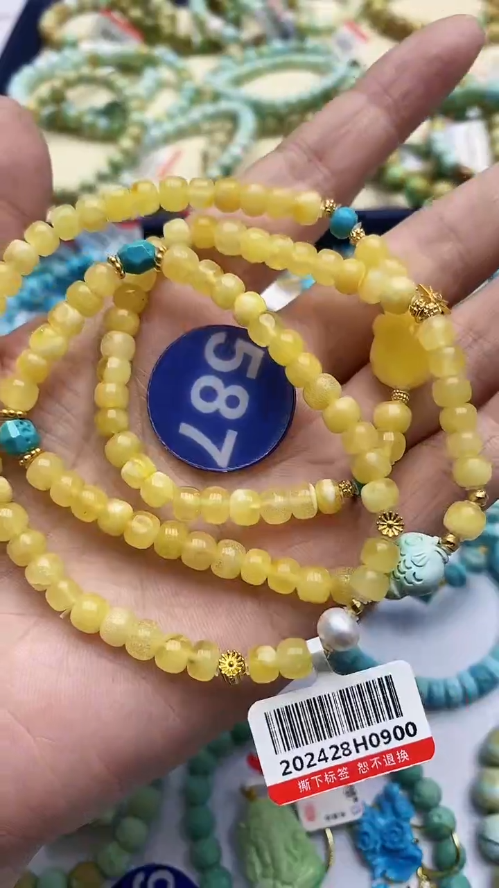 【闪购商品】绿松石手链银S925镶嵌587