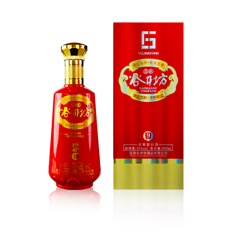 Bainian Gujingfang/百年谷井坊浓香型珍藏9年52%五粮酿造52度500