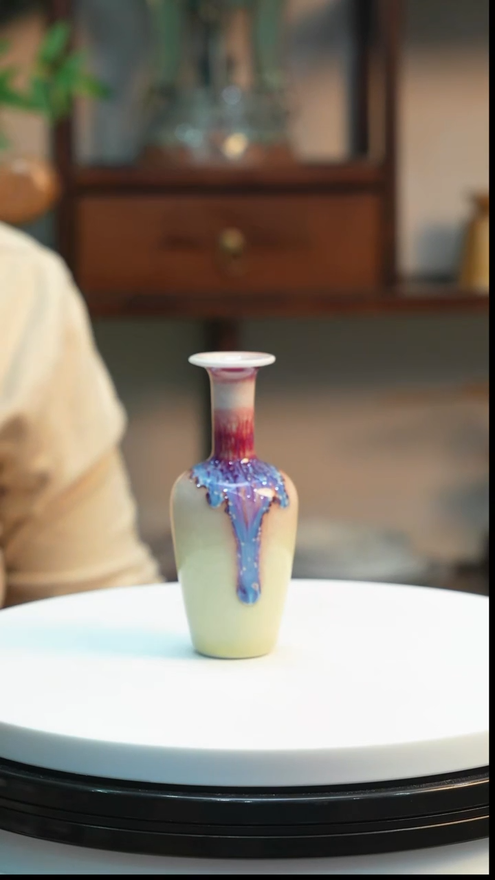 陶瓷小花瓶（送一朵陶瓷小花）