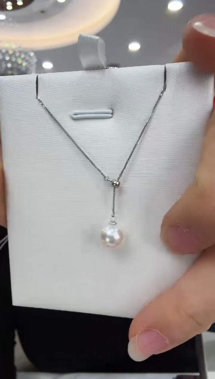 【闪购商品】海水珍珠NN18K金镶嵌akoya18K白金Y链@@P0090